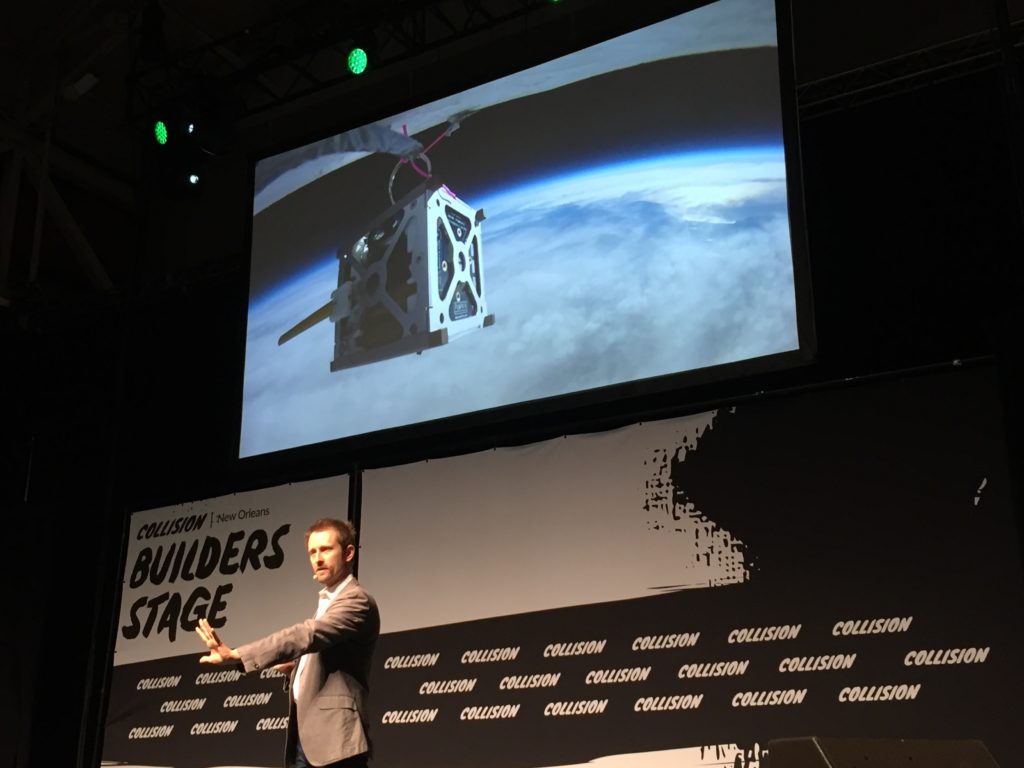 Planet Labs founder Chris Boshuizen at the Collision technology conference in New Orleans. (Kevin Douglas Grant/GroundTruth)