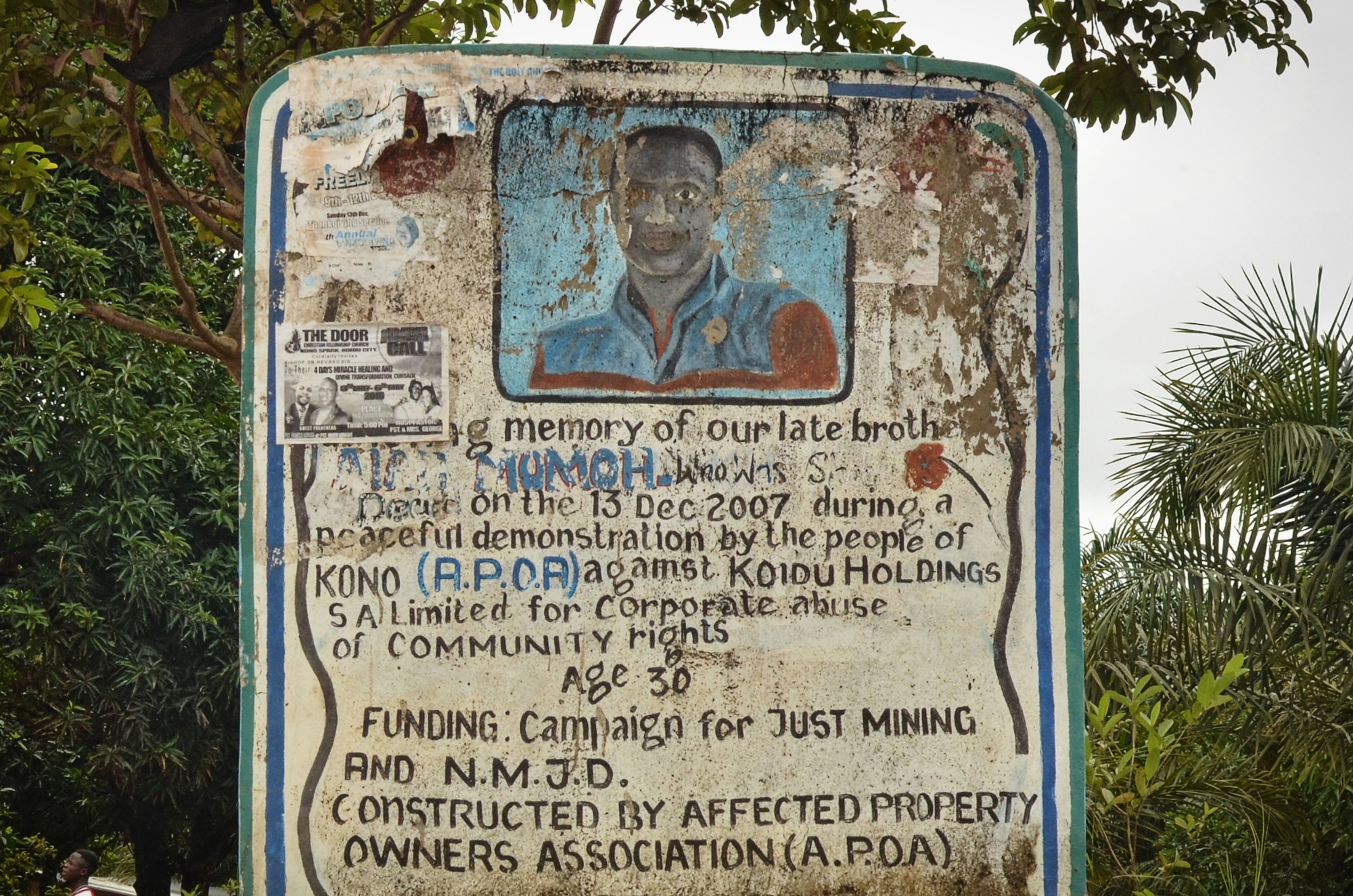 Aiah Momoh was killed by police during a 2007 anti-mining protest.