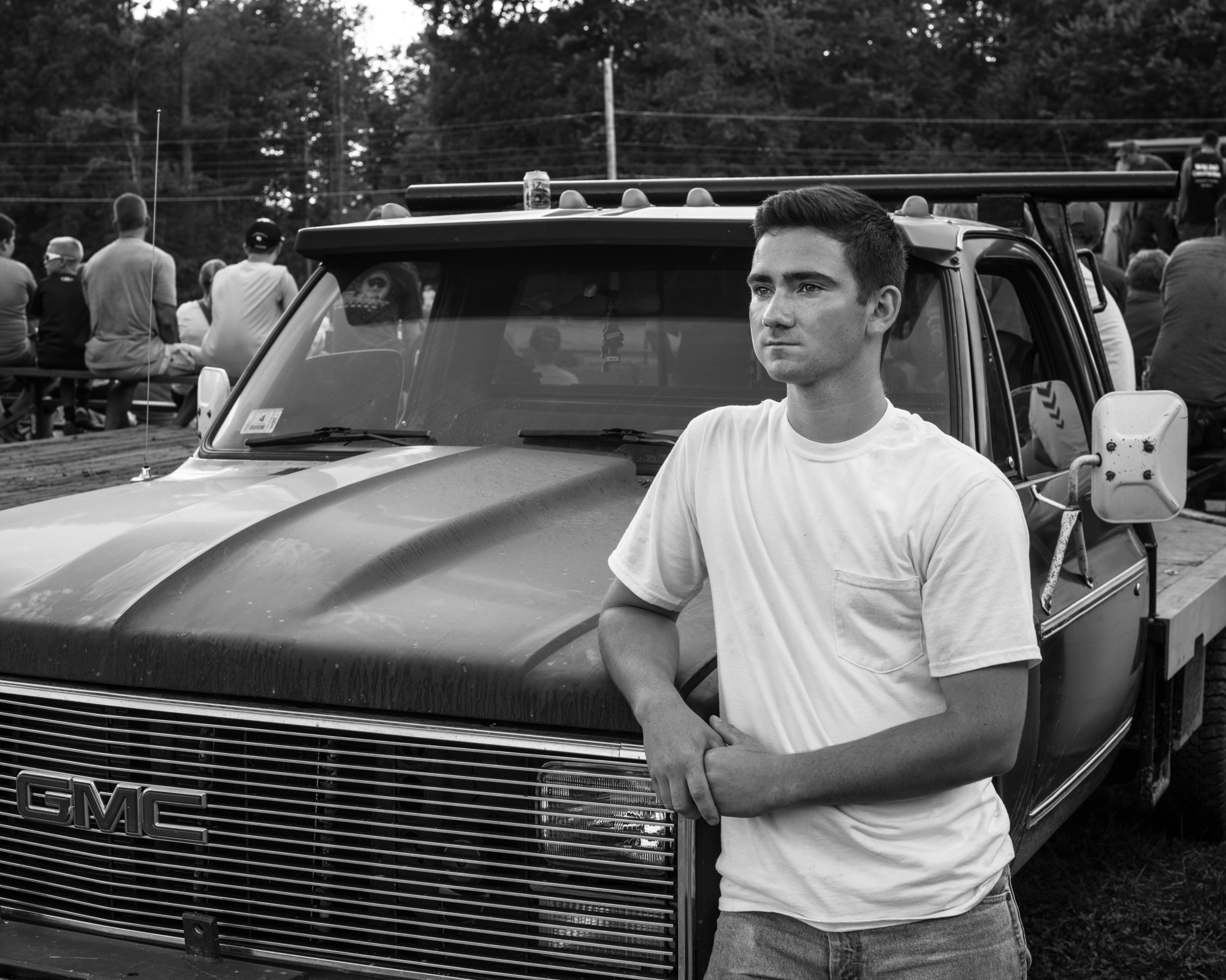 Chris Lassard with his GMC truck at the Wesfield Fair.