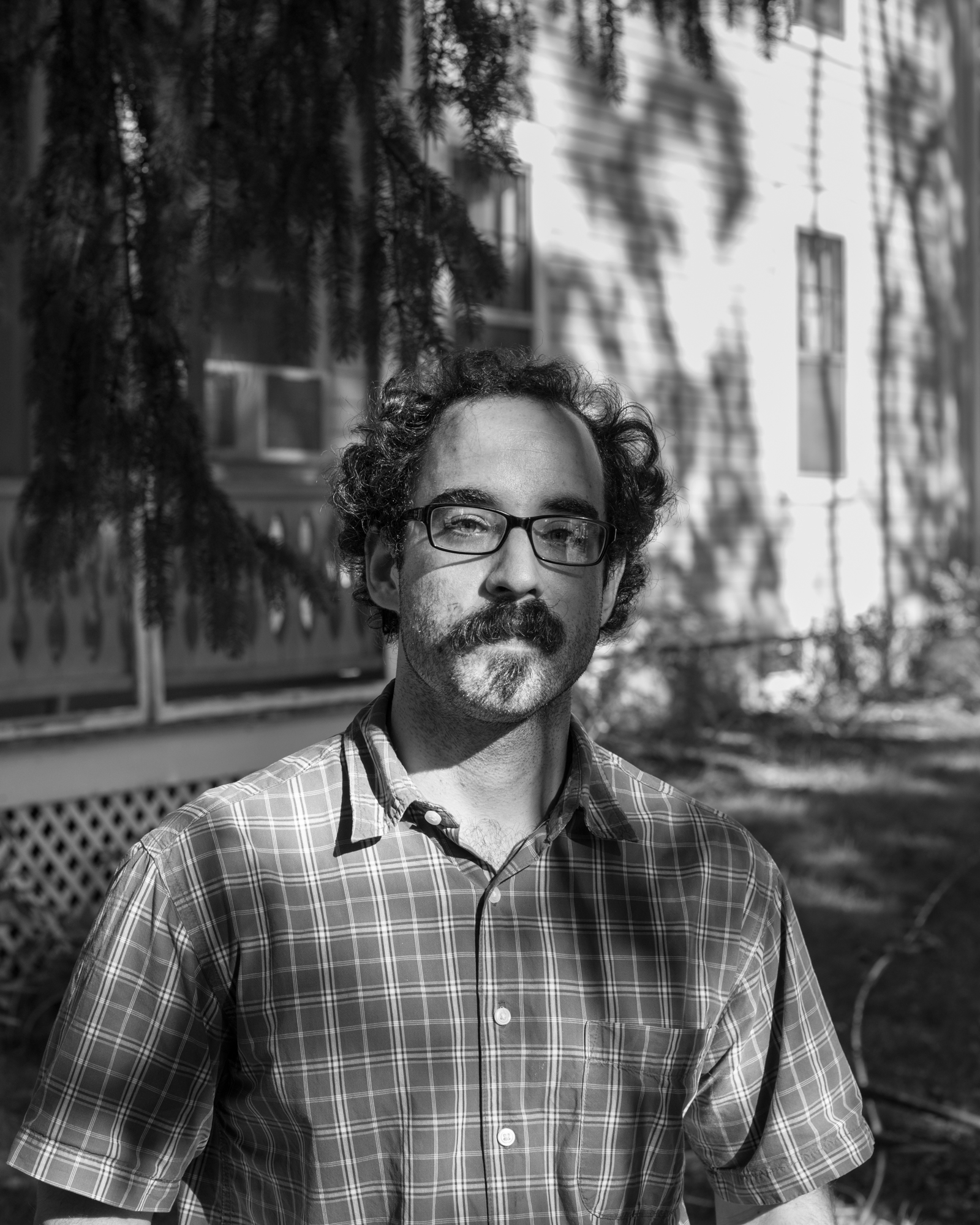 David Bendiksen at his home, a former rectory, in Ware, Mass.