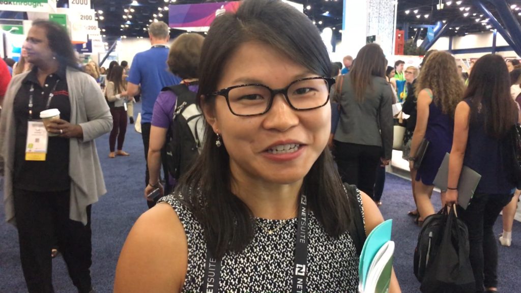 Ann Ming Samborski at the Grace Hopper Celebration of Women in Computing in Houston, Texas. (Peter Maroulis/GroundTruth)