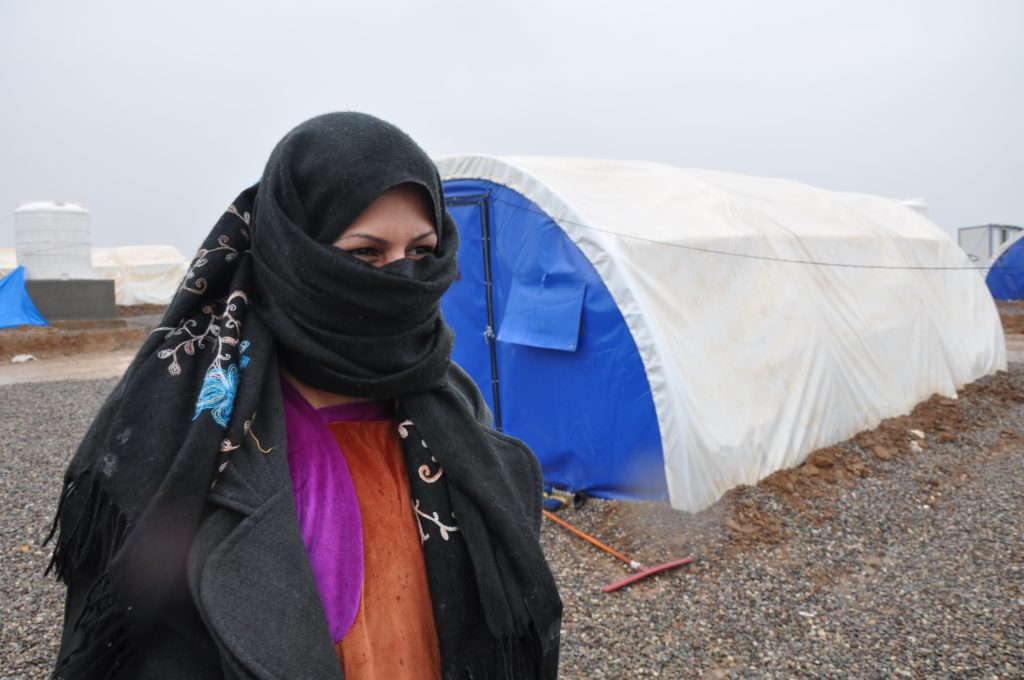 ISIS hung people in the public square of Asala's neighborhood if they refused to go along with ISIS demands. I wanted to examine their faces to see if I knew any of them, but I just started crying under my black costume," Asala recalls. (Lauren Bohn/GroundTruth)