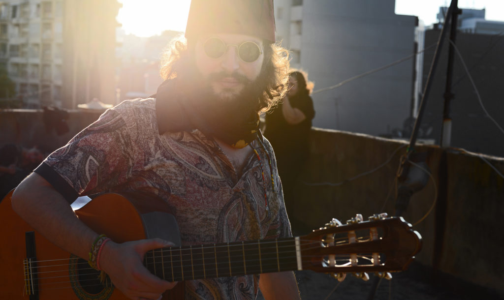 Ahmad Naffory pictured on a Beirut rooftop. (Photo courtesy Mohamad Khayata)