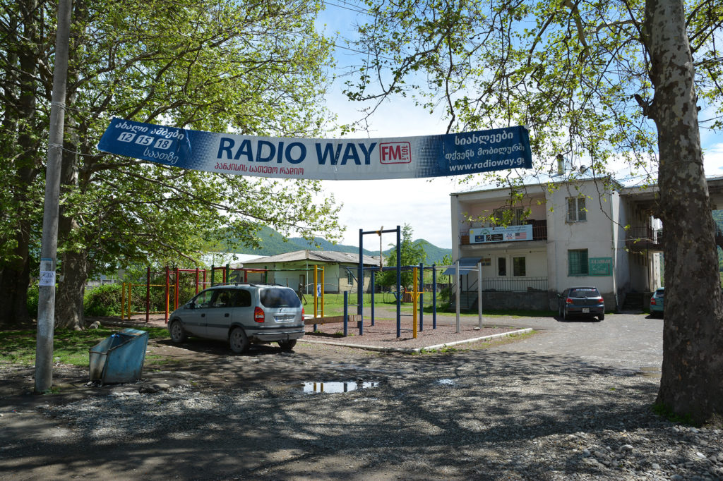 Radio Way is the only community radio station in the Pankisi Gorge. (Maryam Saleh/GroundTruth/Medill)