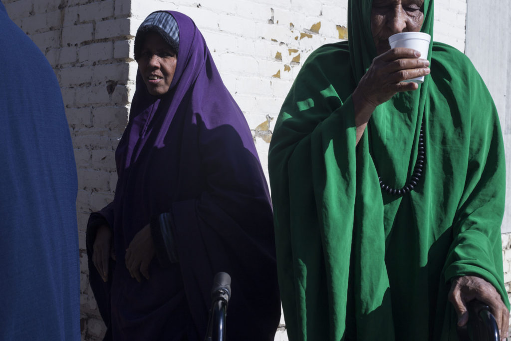 Women sipping tea