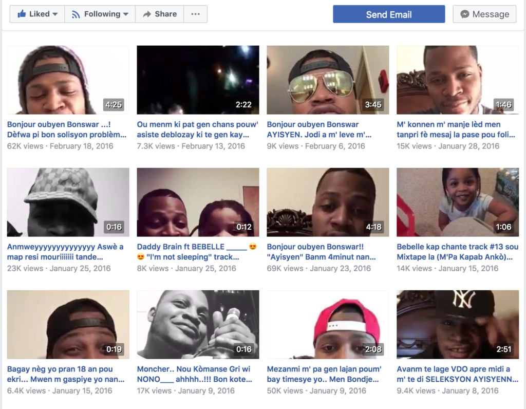 Vladimir Mead first started posting his freestyles on Facebook in 2015. Today he has almost 30,000 followers. (Screenshot)