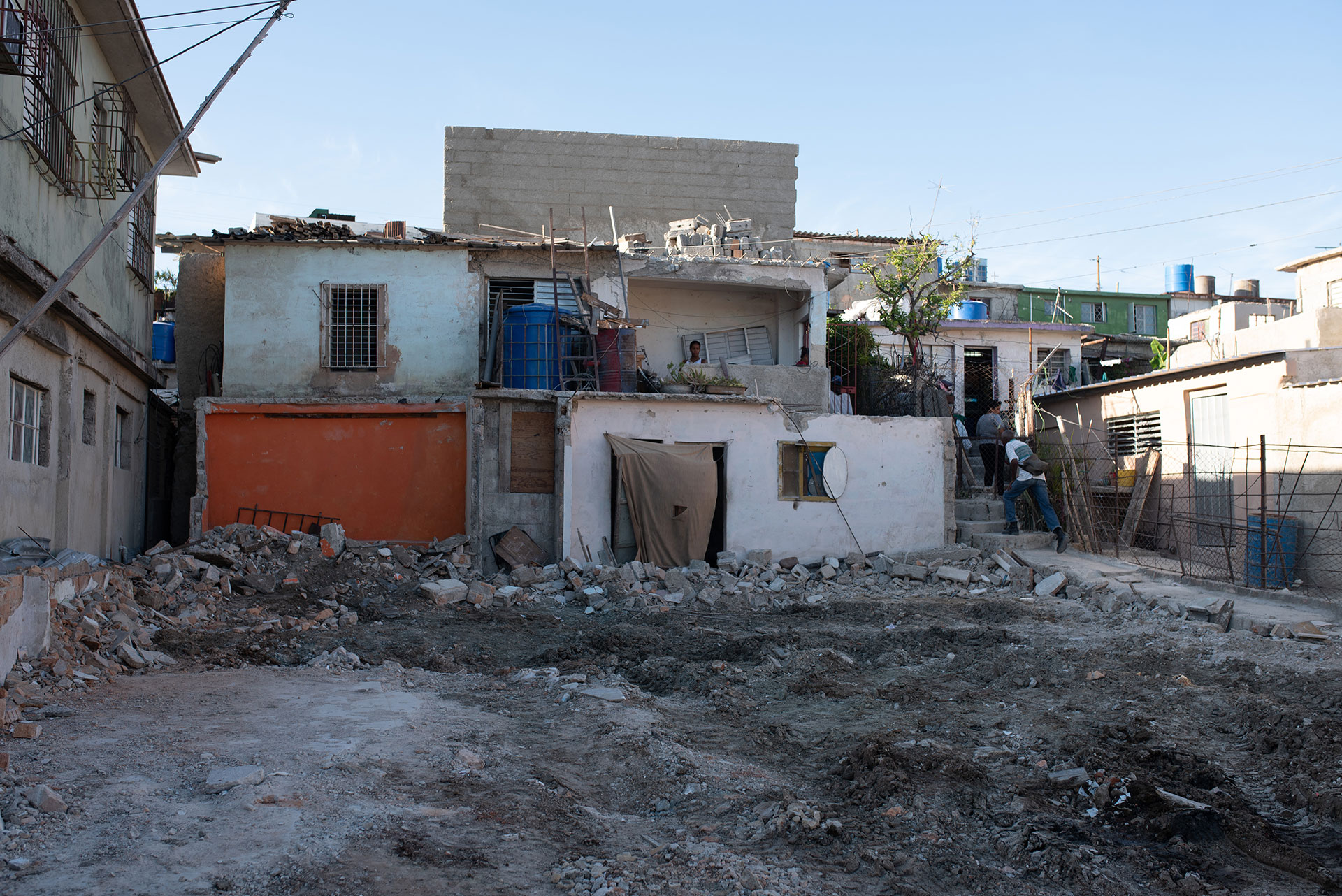 Wreckage from a tornado that devastated the Regla neighborhood of Havana, Cuba, earlier in the year is pictured March 7, 2019. Caritas Cubana has been funneling aid into the community to help clean up the damage. (Photo by Daniel Hentz)